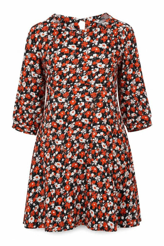 Next Women's Multicolour Floral A-Line Dress