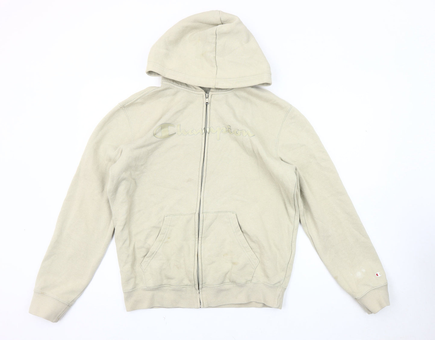 Champion Men's Beige Medium Hoodie Jacket, Casual