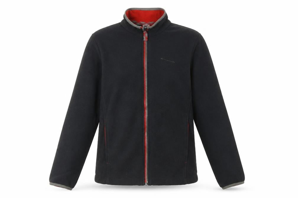 Decathlon Boys Black Basic Jacket, 14 Years, Full Zip, Casual