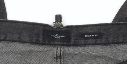 Pierre Cardin Men's Black Jeans 38S Regular Fit