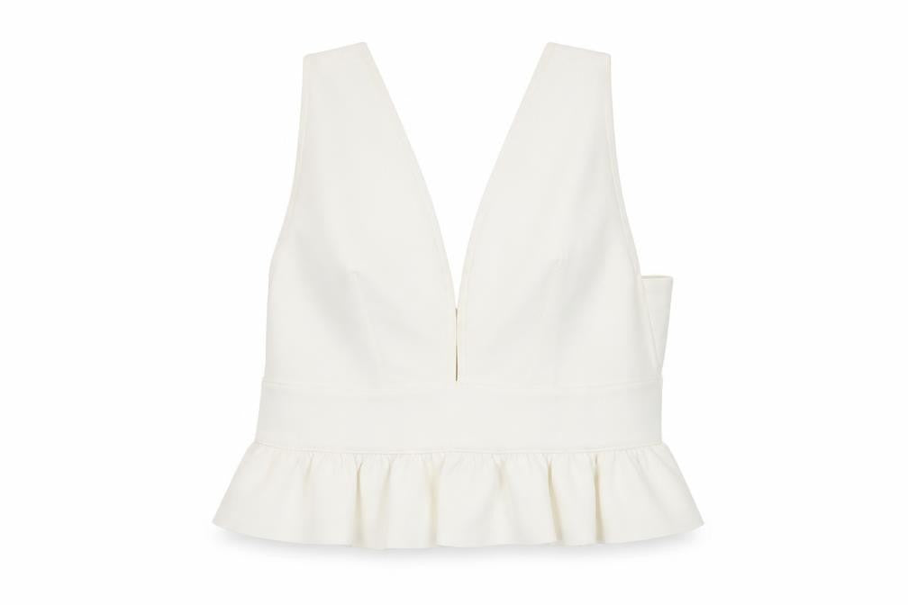 River Island Women Ivory Cropped Top Size 6