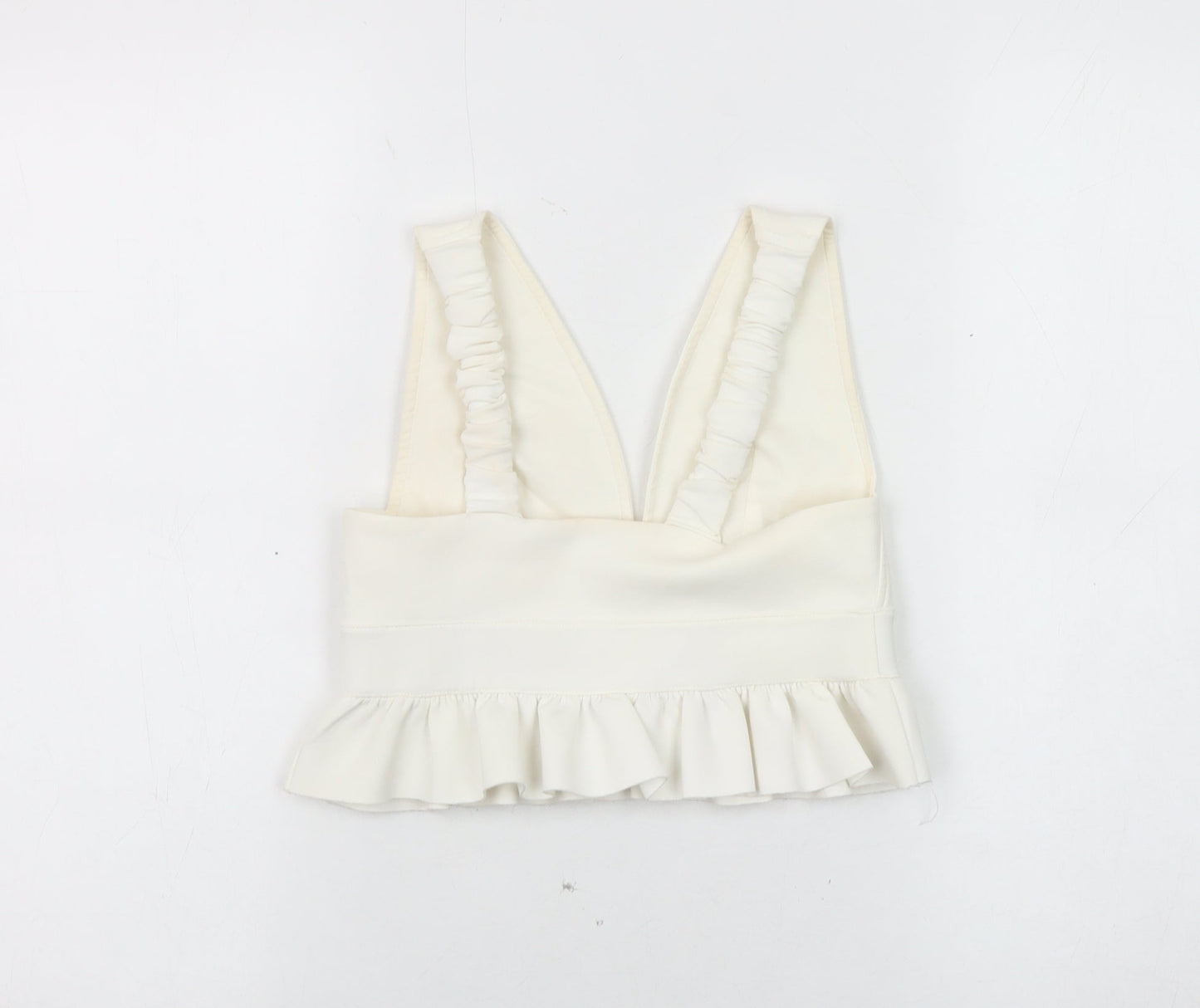 River Island Women Ivory Cropped Top Size 6