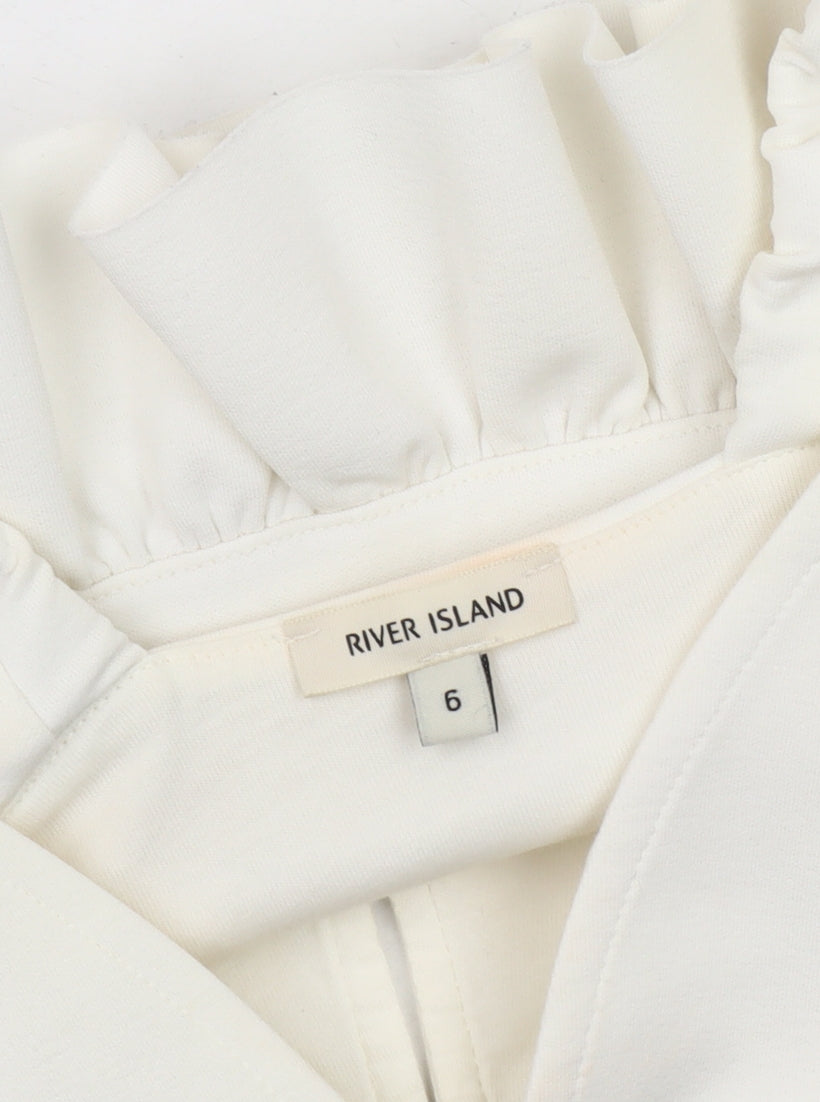 River Island Women Ivory Cropped Top Size 6