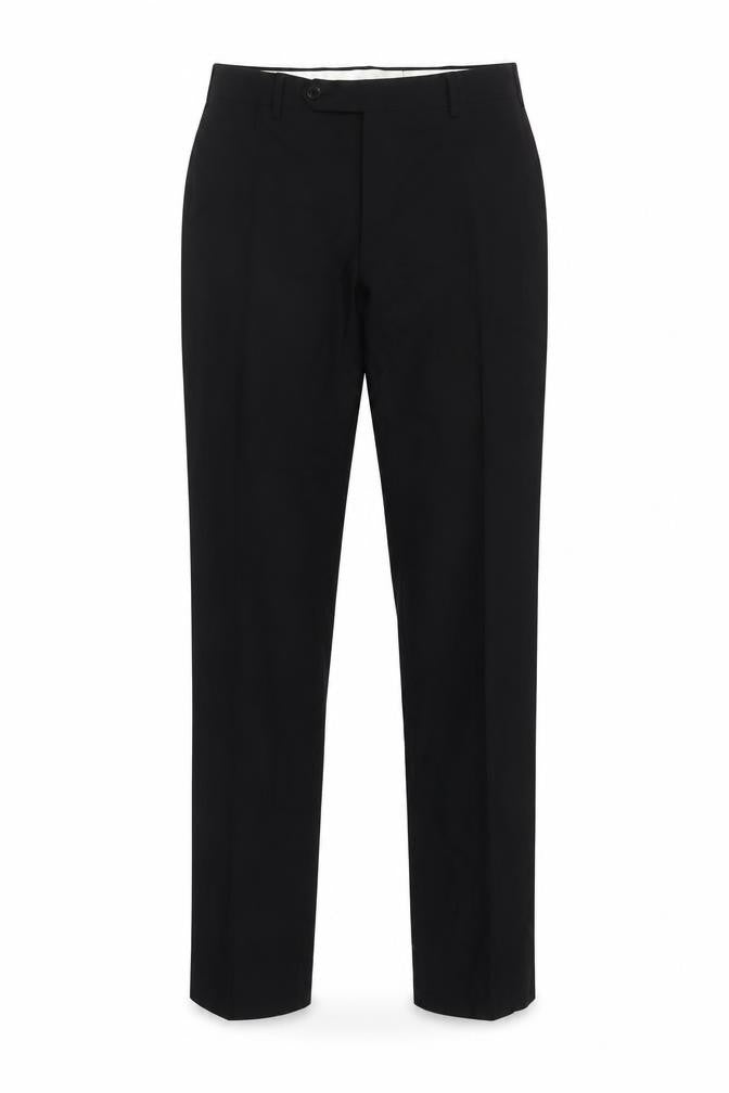 Bruno Men's Black Trousers Size 52 Wool Blend