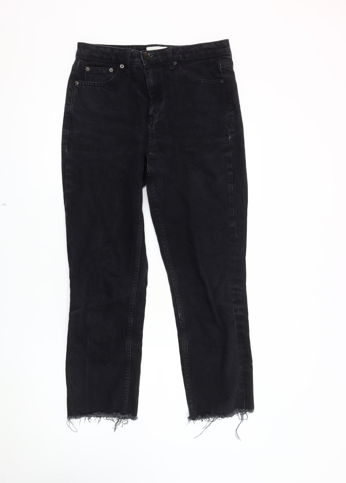 Topshop Black Straight Jeans Unisex Adults Size 30