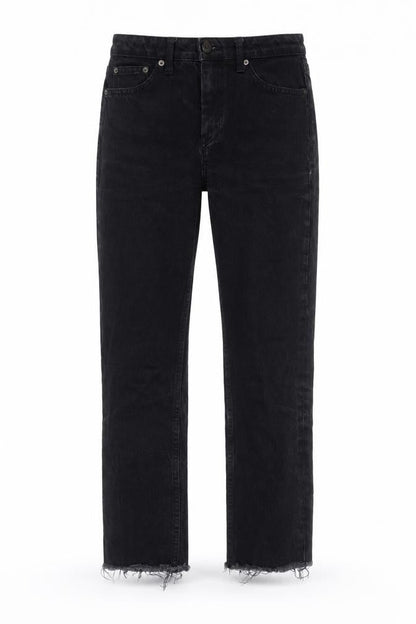 Topshop Mens Black Straight Jeans Size 30