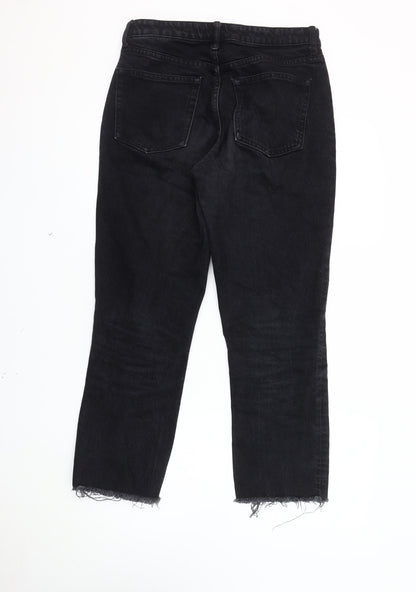 Topshop Mens Black Straight Jeans Size 30
