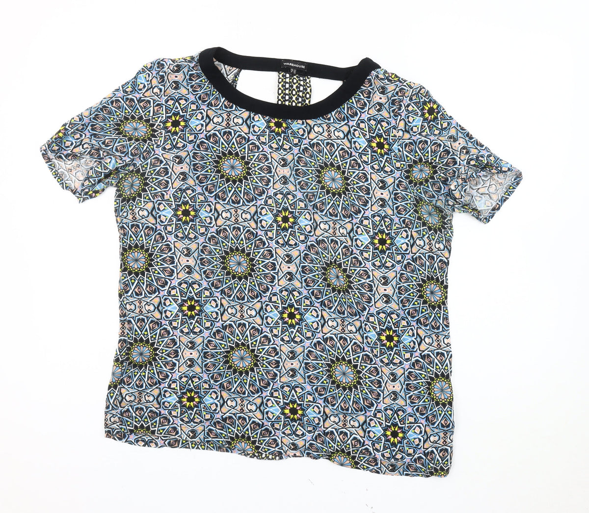 Warehouse Women's Multicolour Geometric Blouse Size 12