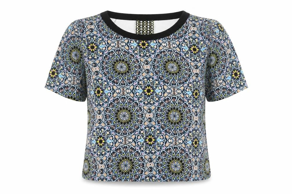 Warehouse Women's Multicolour Geometric Blouse Size 12