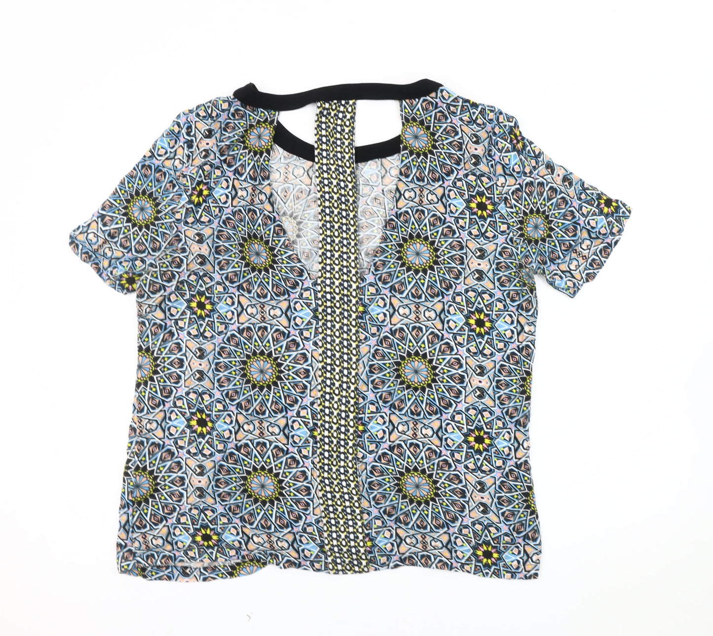 Warehouse Women's Multicolour Geometric Blouse Size 12