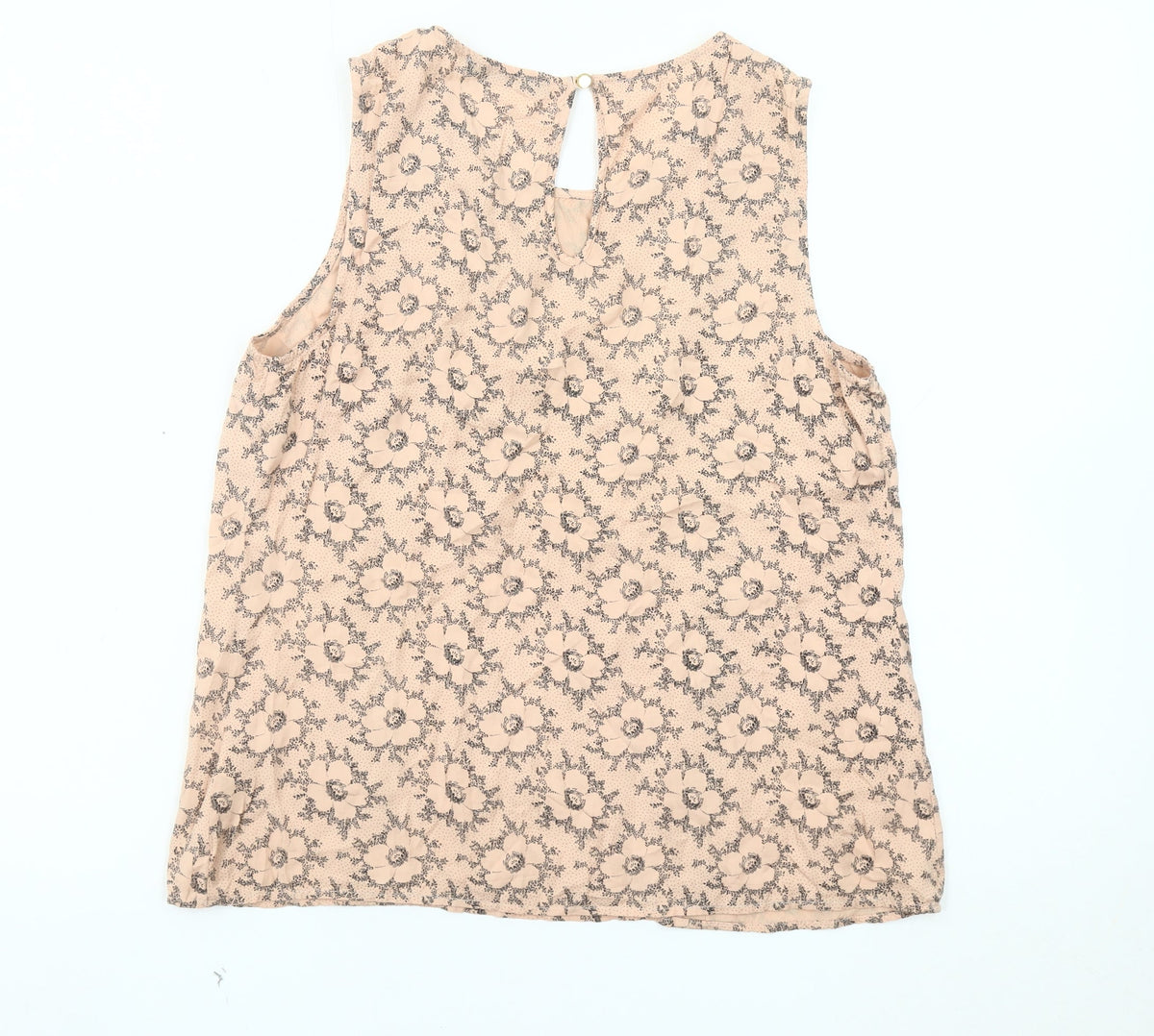 Oasis Women's Beige Floral Blouse Size 10