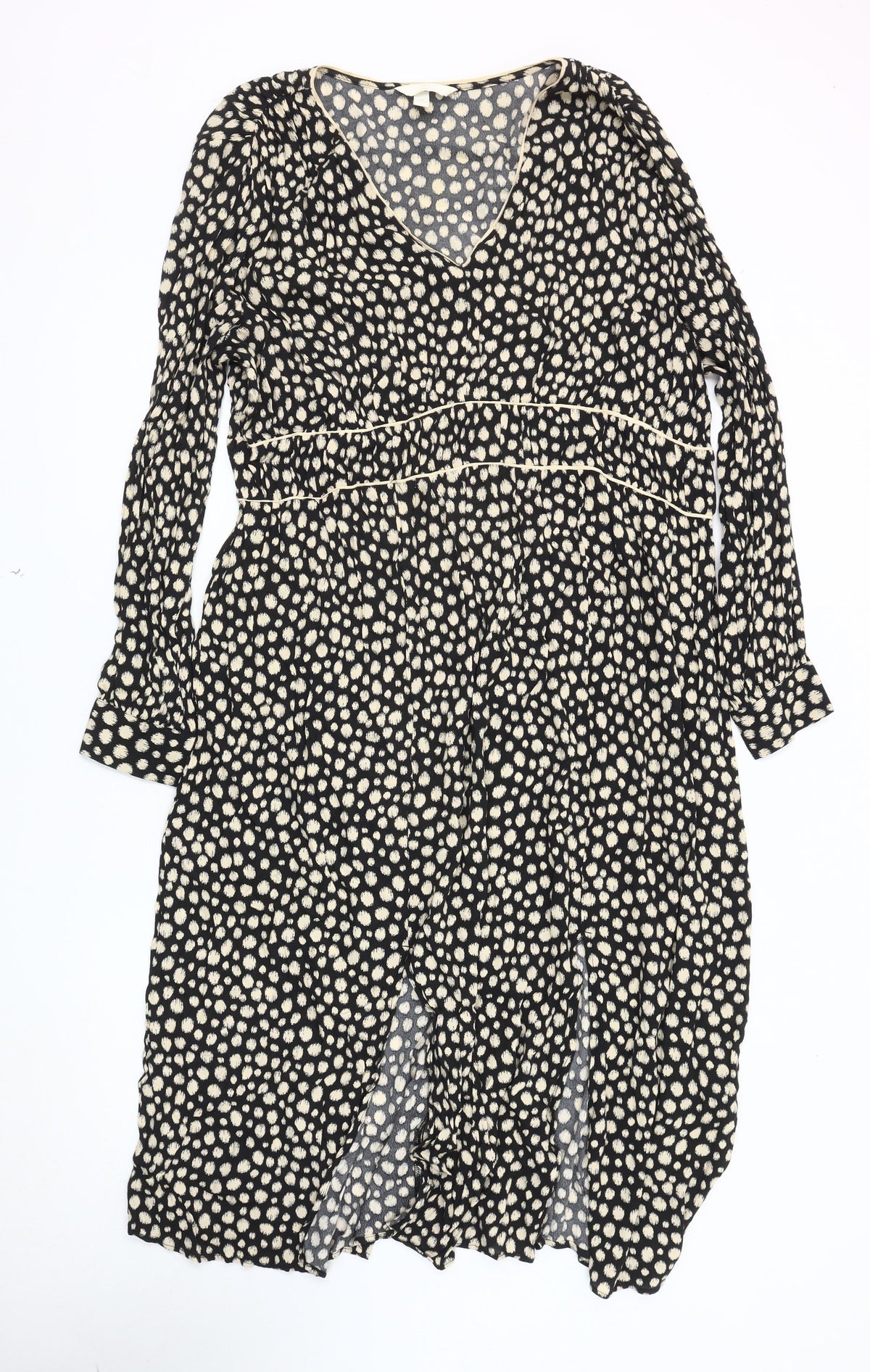 H&M Women's Black Polka Dot Maternity Dress XL