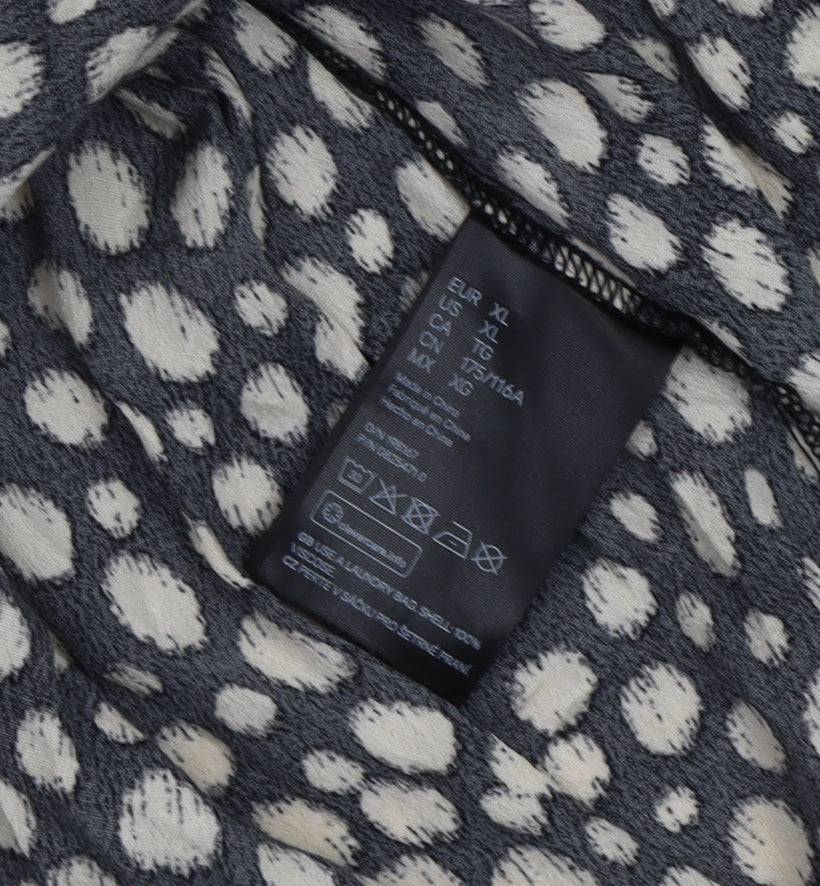 H&M Women's Black Polka Dot Maternity Dress XL