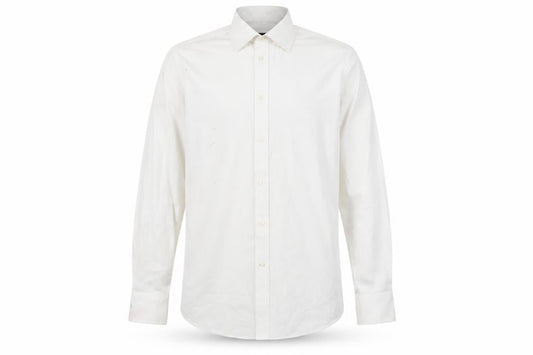 Jeff Banks Men's White Slim Fit Button-Up Shirt 15