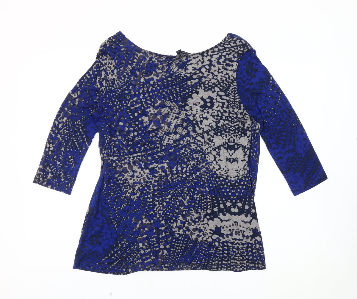 French Connection Women's Blue Blouse, Size S, Elegant Style