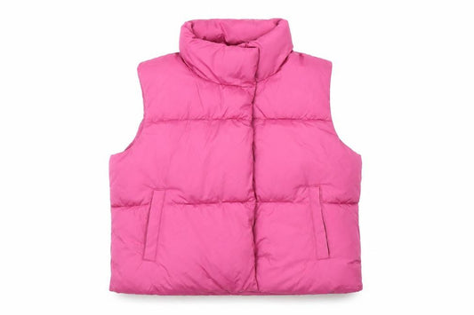 Old Navy Women's Pink Puffer Waistcoat, Size L, Casual