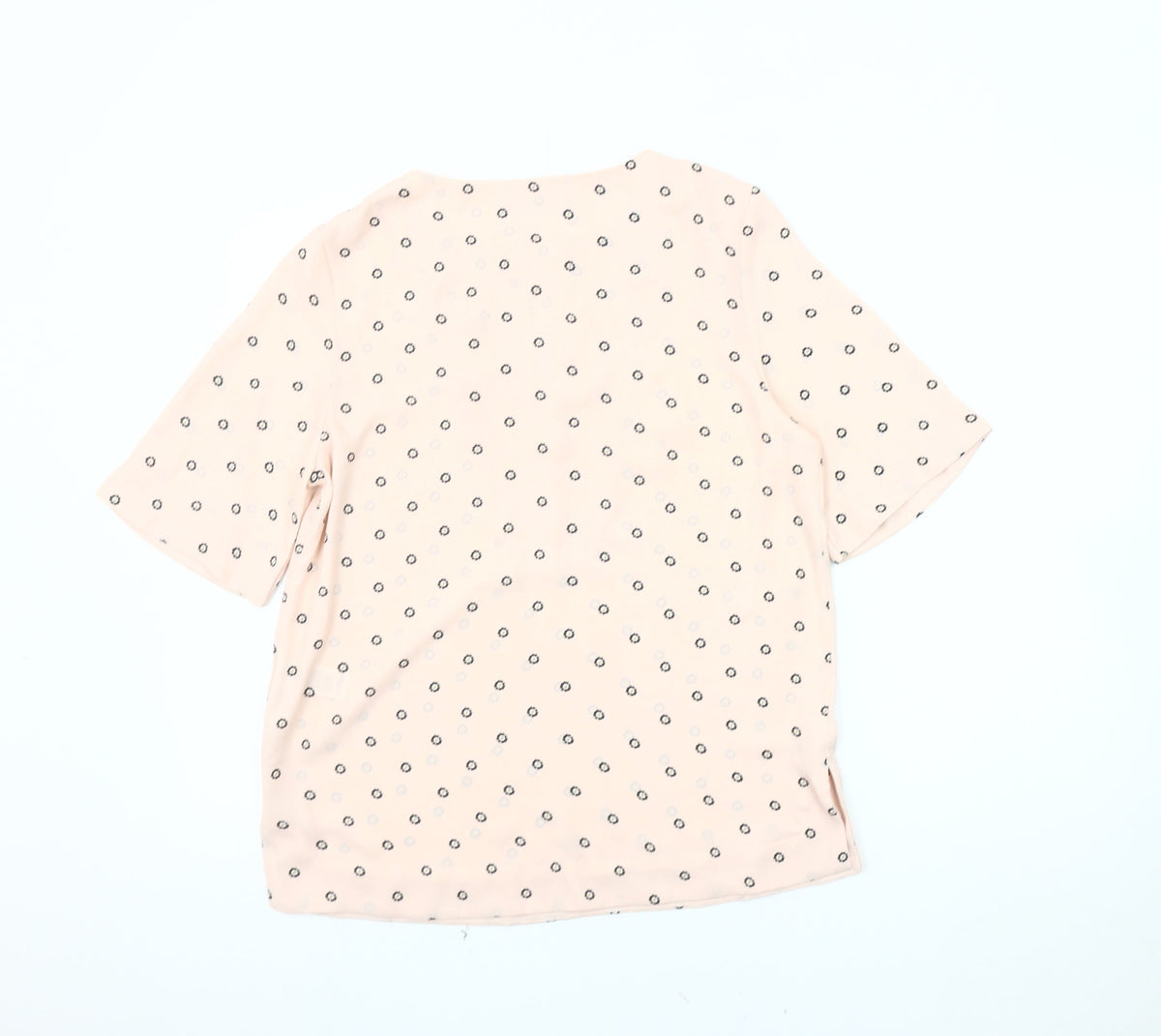 Marks & Spencer Women's Pink Floral Blouse - Size 8