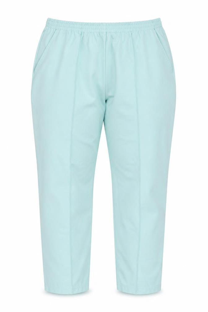 Damart Women's Blue Trousers Size 22 Elastic Waist