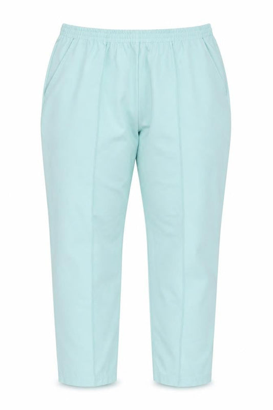 Damart Women's Blue Trousers Size 22 Elastic Waist