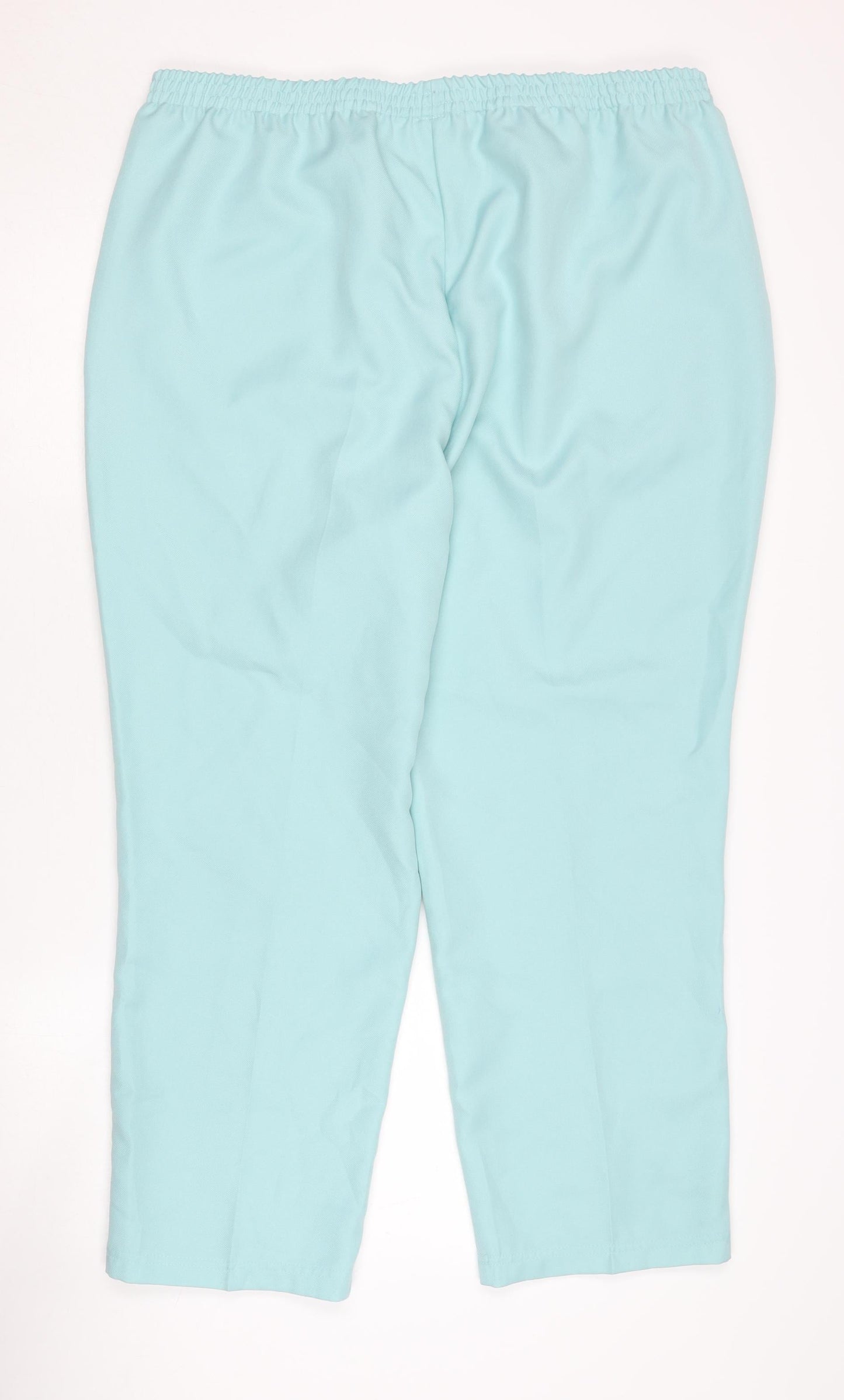 Damart Women's Blue Trousers Size 22 Elastic Waist
