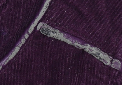 M&Co Women's Purple Corduroy Pinafore Dress Size 12