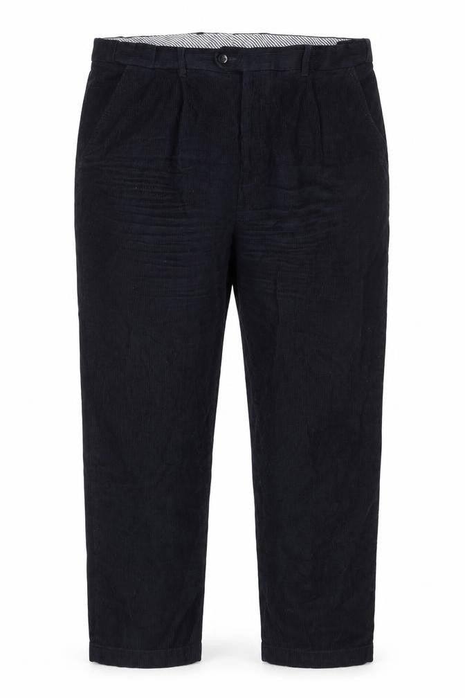 Clifford James Men's Blue Corduroy Trousers, Size 44