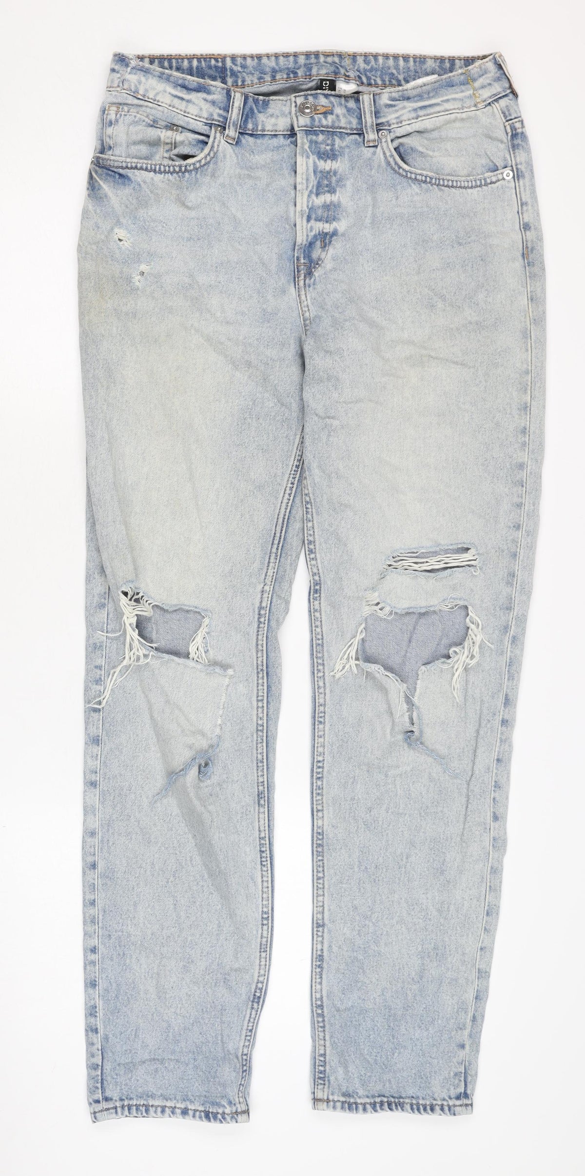 H&M Women's Blue Straight Jeans Size 10