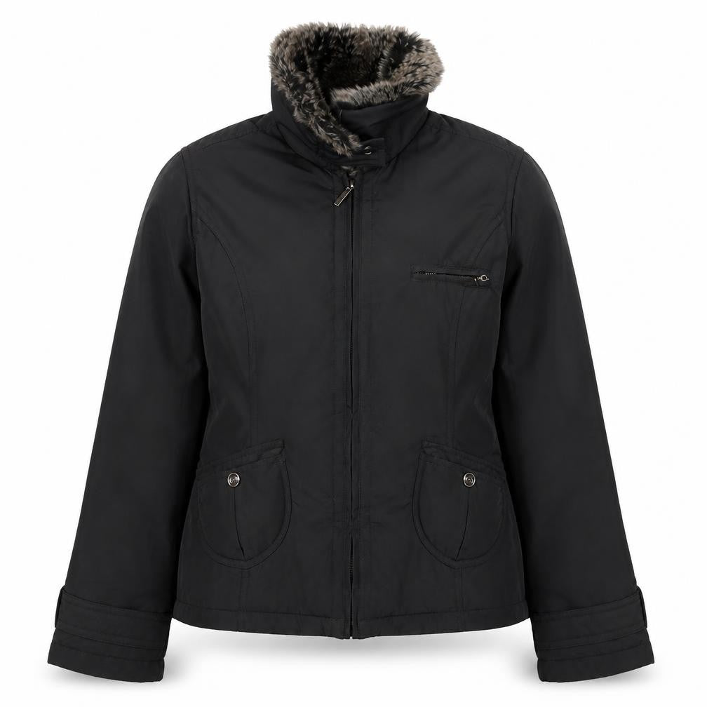 Debenhams Women's Black Puffer Jacket Size 12