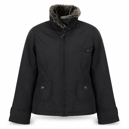 Debenhams Women's Black Puffer Jacket Size 12