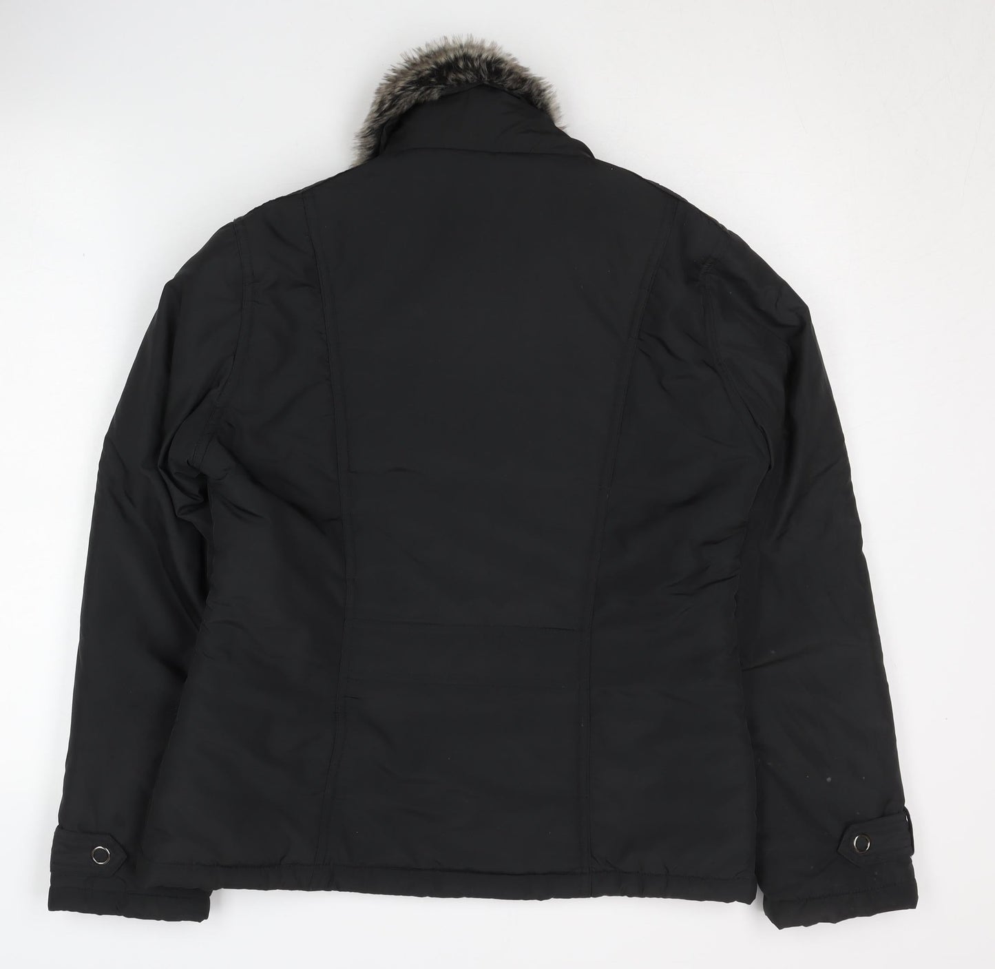 Debenhams Women's Black Puffer Jacket Size 12
