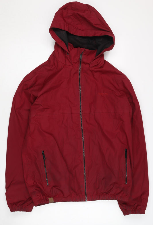 Regatta Men's Red Hooded Windbreaker Jacket M