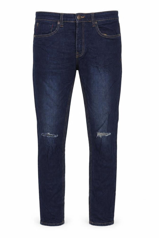 Ringspun Men's Blue Skinny Jeans, Size 32, Distressed