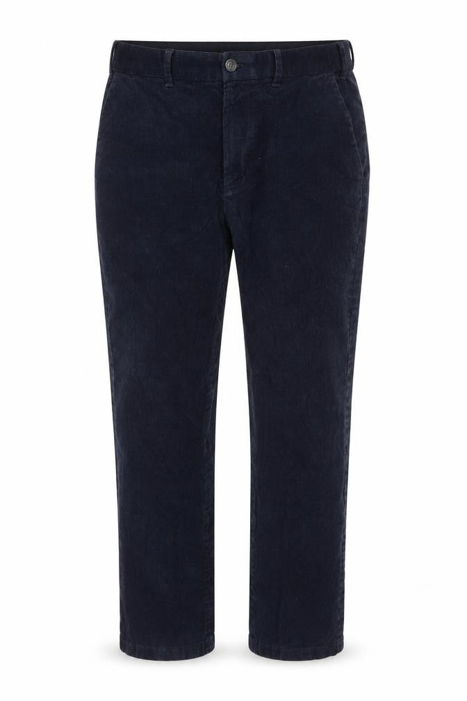 Marks & Spencer Men's Blue Corduroy Trousers, 36 in