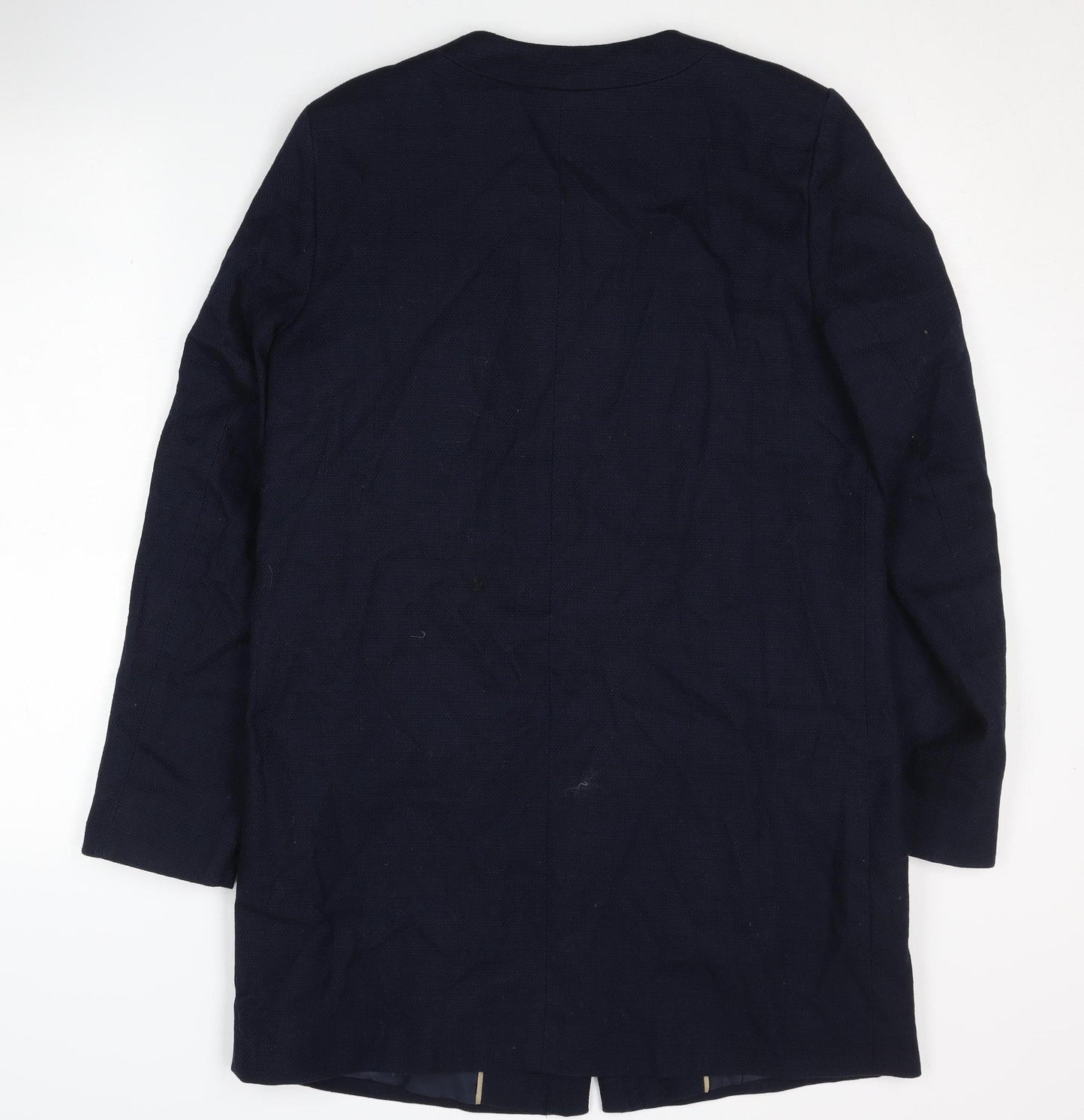 Marks & Spencer Women's Blue Cotton Mid-Length Coat