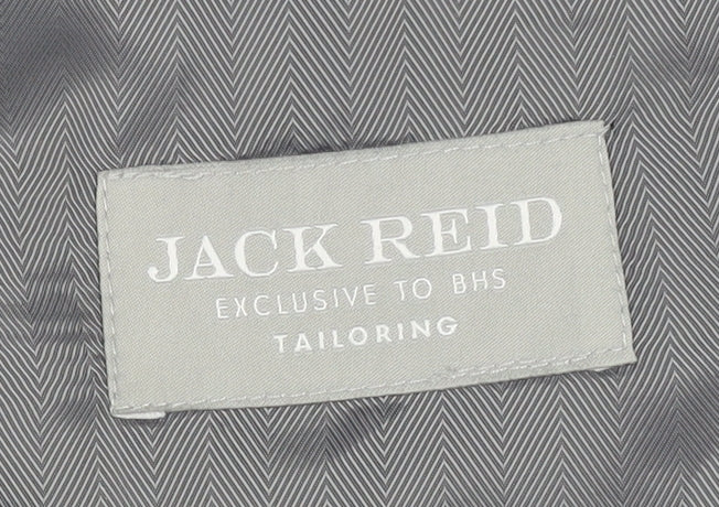 Jack Reid Men's Black Striped Blazer, 48 Regular