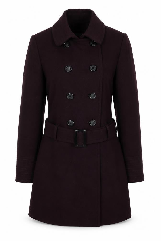 Dorothy Perkins Women's Purple Pea Coat Size 10