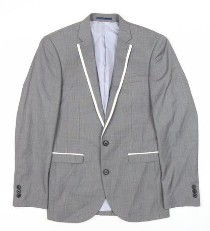 Next Men's Grey Suit Jacket, 36S, Formal