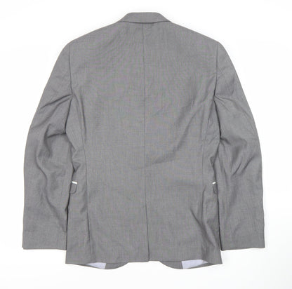 Next Men's Grey Suit Jacket, 36S, Formal