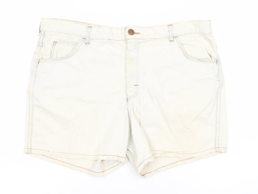 Woolworths Women's Beige Chino Shorts - Size 8