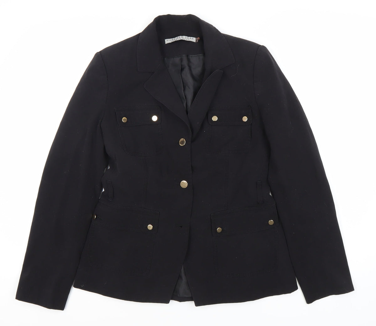 Marc New York Women's Black Blazer Size 6 Long Sleeve