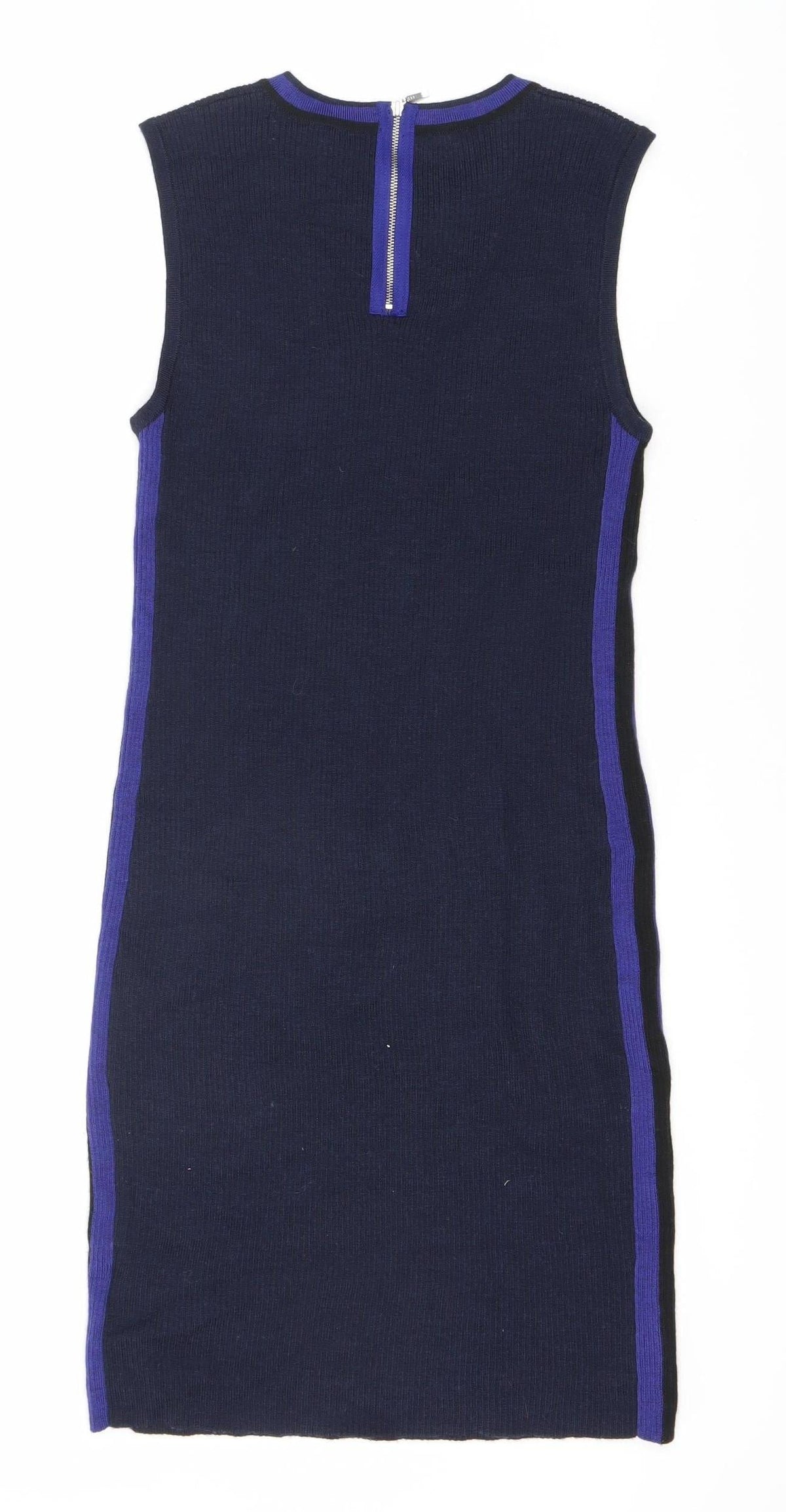Clements Ribeiro Women's Blue Dress, UK 14, Sleeveless, Zip