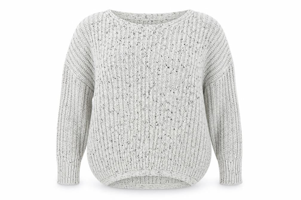 Quiz Women's White Knit Pullover Jumper, Size 16