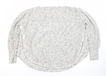 Quiz Women's White Knit Pullover Jumper, Size 16