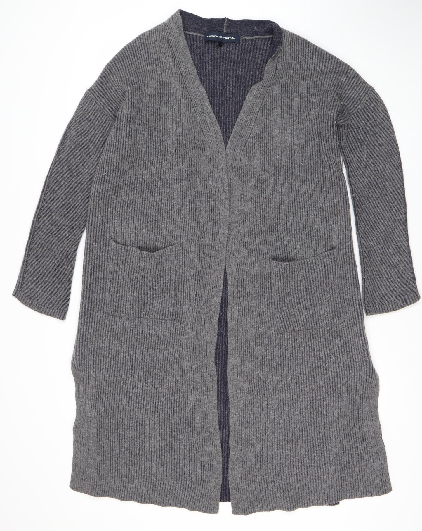 French Connection Women's Grey Cardigan, Size S, Autumn/Winter