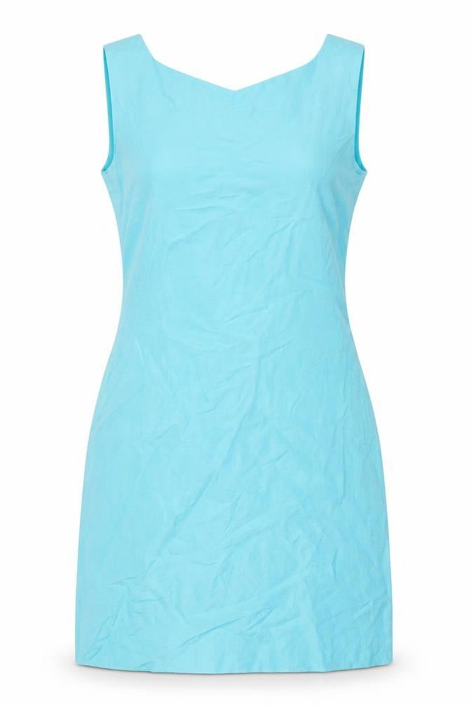 Planet Women's Blue Silk Linen Dress Size 12