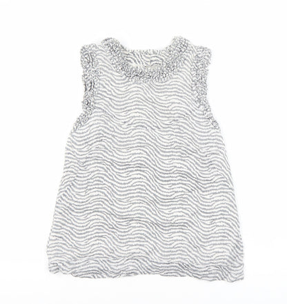 Additional front view of French Connection Women's White Striped Blouse -, size 10