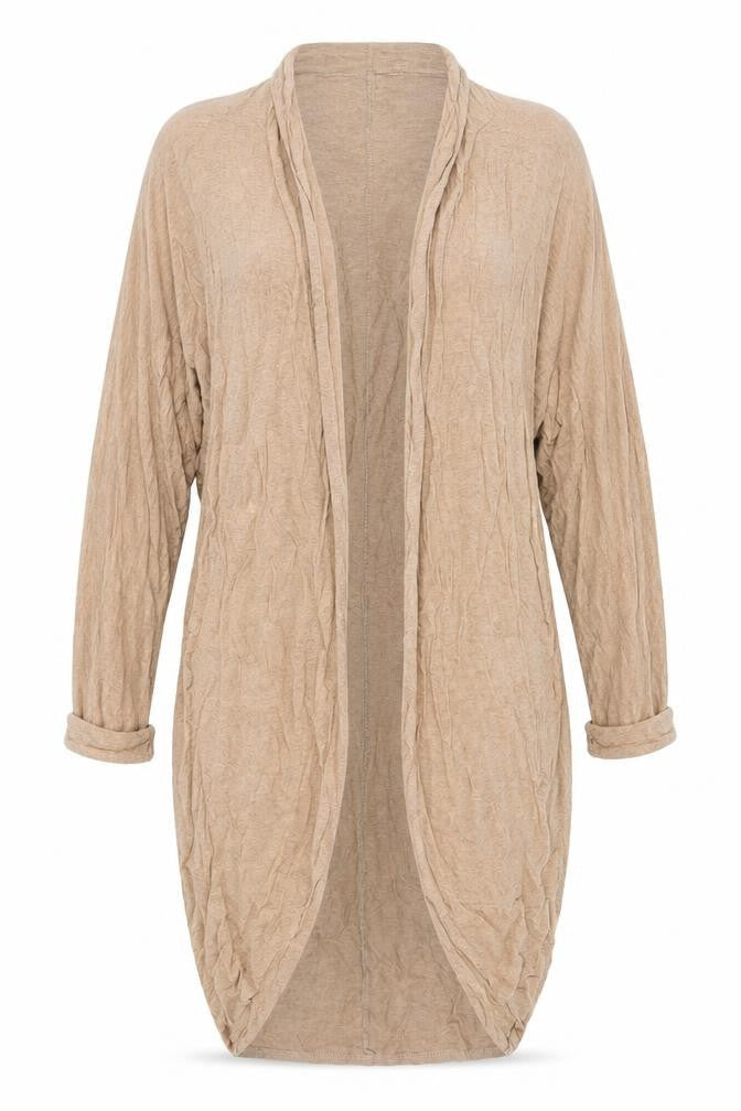 A Postcard From Brighton Women's Beige Open Front Cardigan Size 2