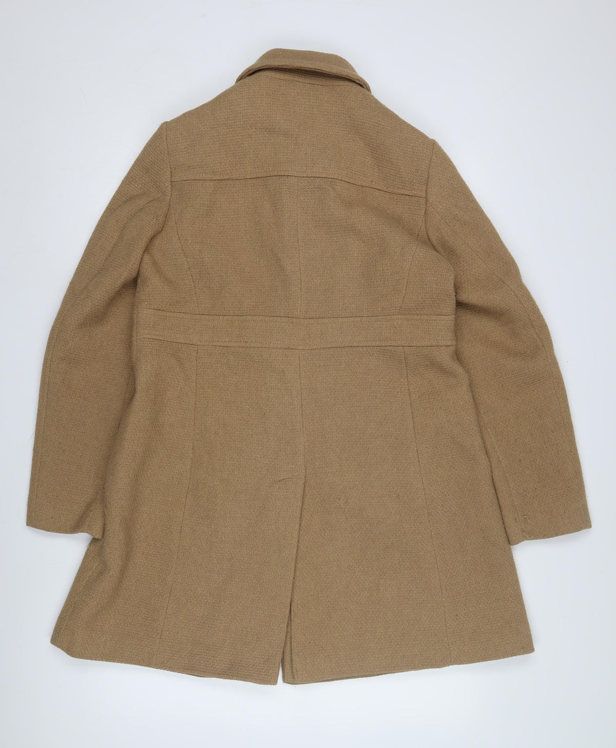 Next Women's Beige Overcoat Wool Size 12