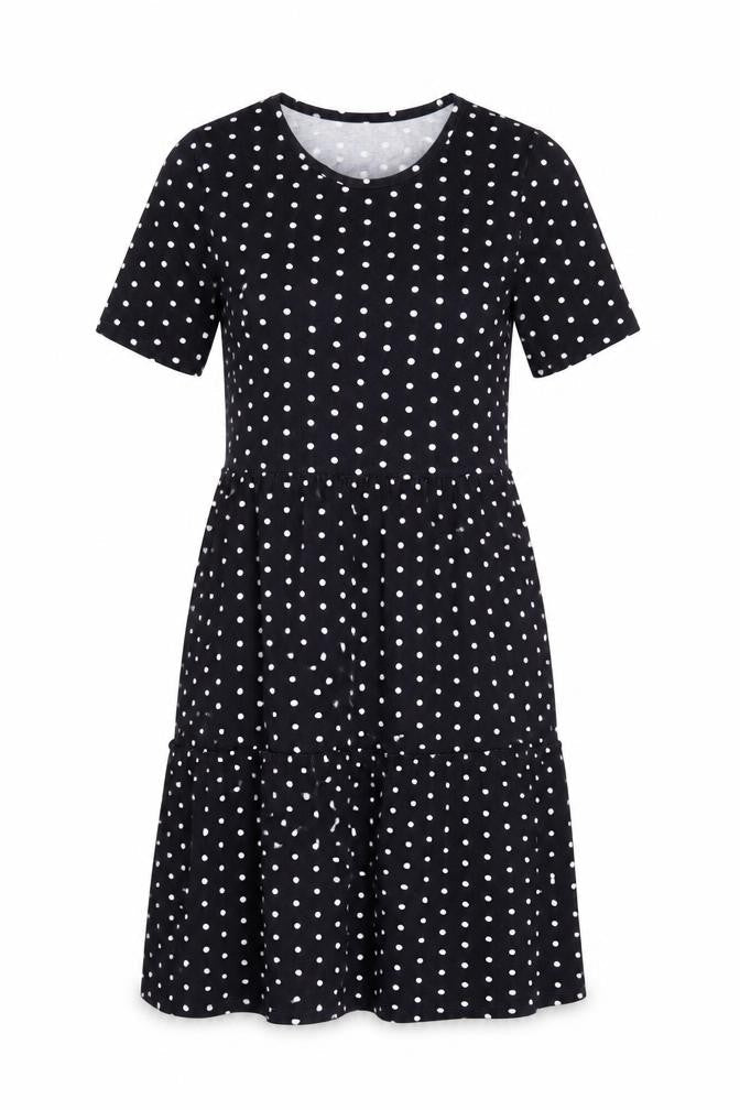 Warehouse Women's Black Polka Dot Dress Size 10