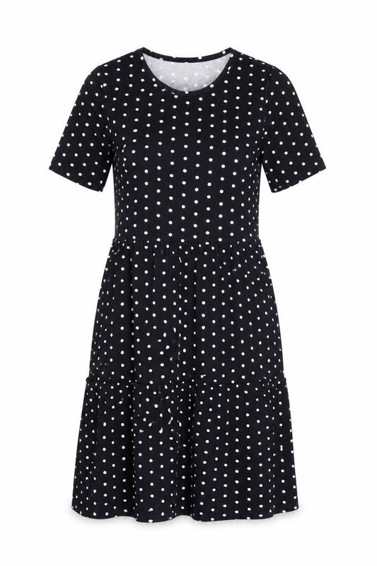 Warehouse Women's Black Polka Dot Dress Size 10